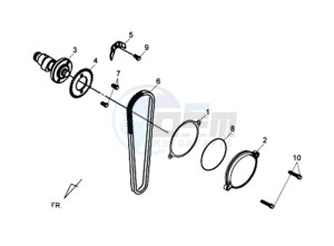 WOLF CARBURATED 125 drawing CYLINDER HEAD SIDE COVER