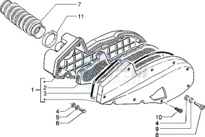 Typhoon 125 XR drawing Air Cleaner