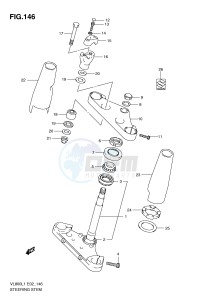 VL800 (E2) VOLUSIA drawing STEERING STEM (VL800UEL1 E19)