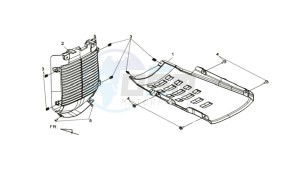 MAXSYM 400 EFI drawing UNDERTAIL / COOLER COWLING