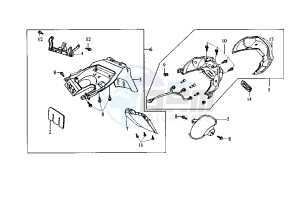 MASK - 50 cc drawing TAILLIGHT