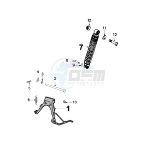 FIGHT 3 ICE BLADE drawing REAR SHOCK AND STAND