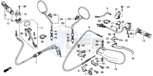 SFX50MM drawing HANDLE LEVER/SWITCH/CABLE (2)