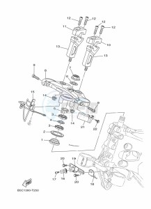 TRACER 900 MTT850 (B5CF) drawing STEERING