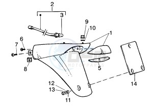 ET4 125 drawing Number plate holder