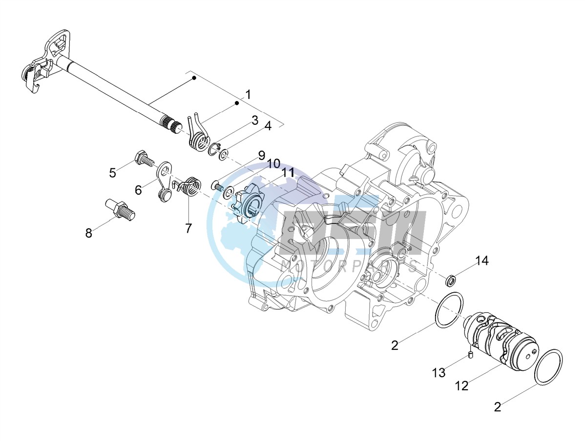 Gear box / Selector / Shift cam