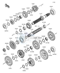 NINJA ZX-10R ABS ZX1000SGFB XX (EU ME A(FRICA) drawing Transmission