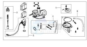 JET 50 BC ENGINE drawing CARBURATOR