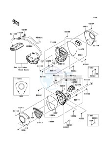 VN1700_VOYAGER_ABS VN1700B9F GB XX (EU ME A(FRICA) drawing Air Cleaner