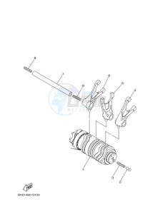 YZF125-A YZF-R125 (B5G5) drawing SHIFT CAM & FORK