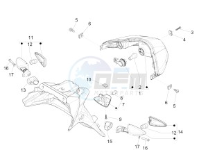 Fly 50 4T 4V USA (EMEA) drawing Rear headlamps - Turn signal lamps