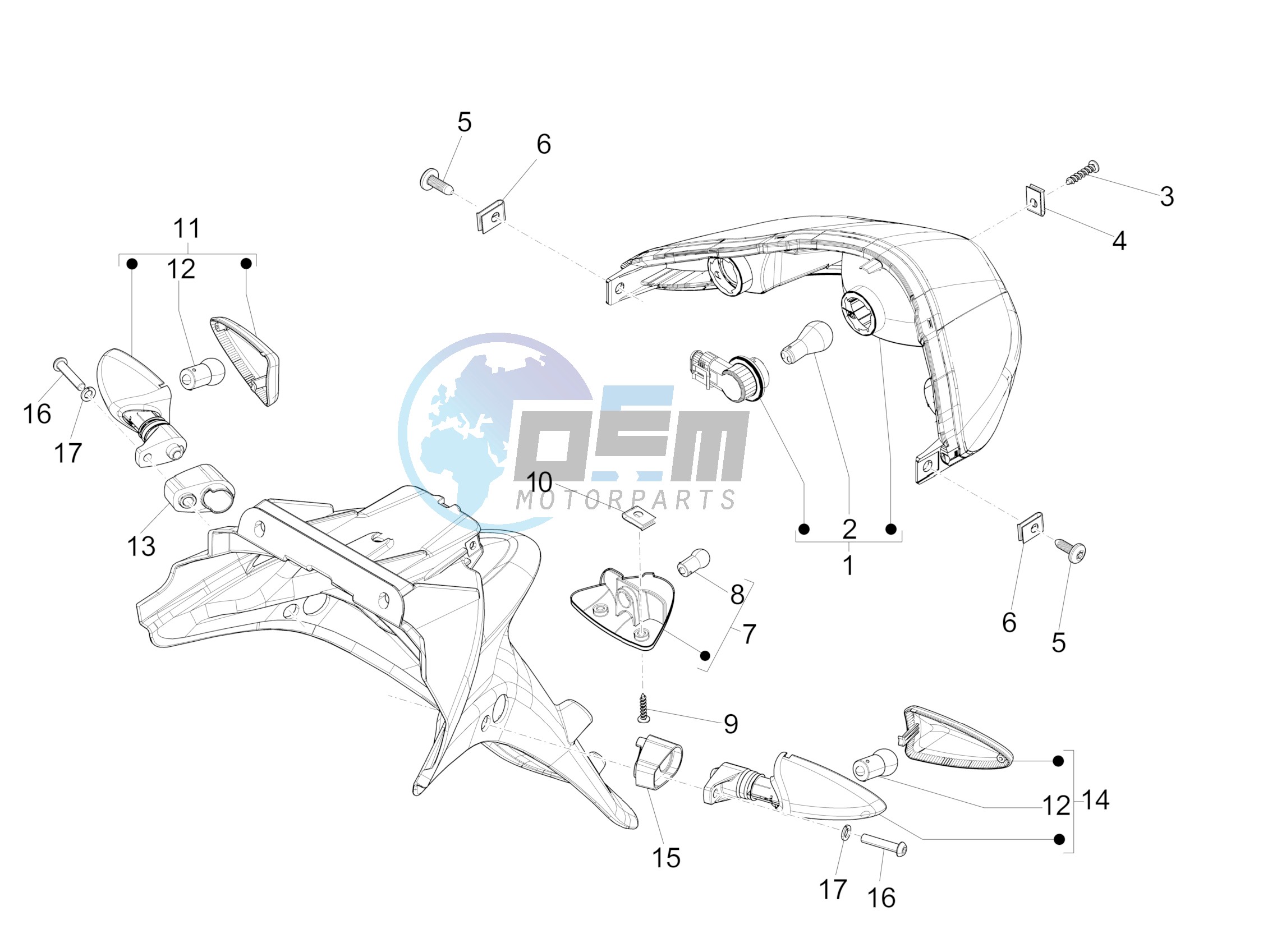 Rear headlamps - Turn signal lamps