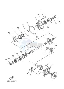 YFM700FWBD KODIAK 700 EPS (BGFD) drawing MIDDLE DRIVE GEAR