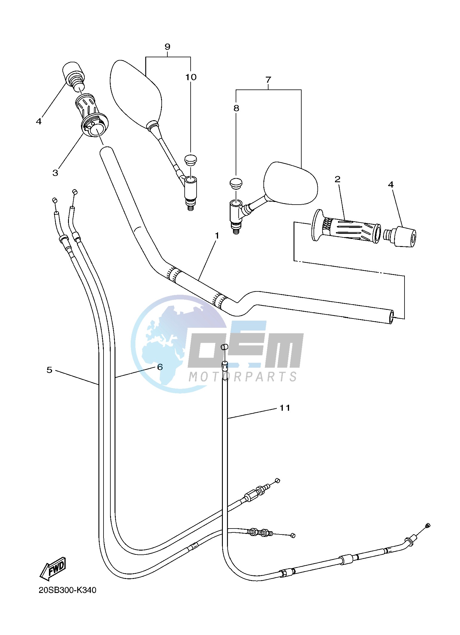 STEERING HANDLE & CABLE