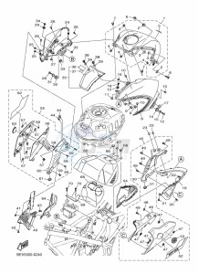 MT-03 MTN320-A (BEV6) drawing FUEL TANK 2