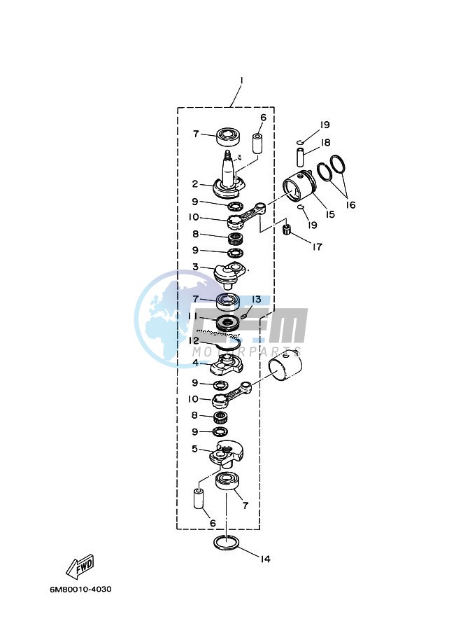 CRANKSHAFT--PISTON