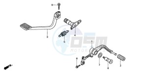 GL1800 drawing PEDAL