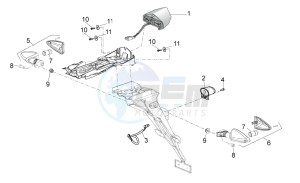 RXV 450-550 drawing Tail light