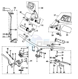 SV GEO - 125 cc drawing STEERING HANDLE