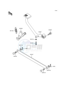 EN 500 A [VULCAN 500] (A1-D5) [VULCAN 500] drawing BRAKE PEDAL_TORQUE LINK