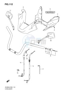 AN400Z ABS BURGMAN EU-UK drawing HANDLEBAR