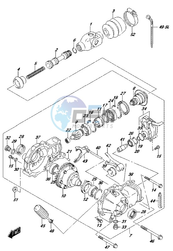 FINAL BEVEL GEAR (FRONT)