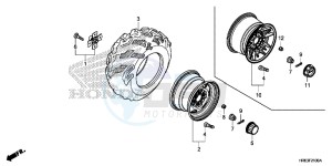 TRX500FA5G TRX500FA Europe Direct - (ED) drawing REAR WHEEL