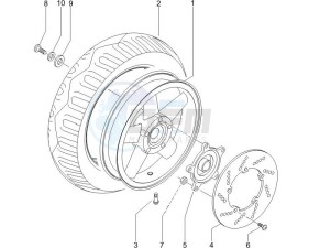 X9 250 Evolution drawing Rear Wheel