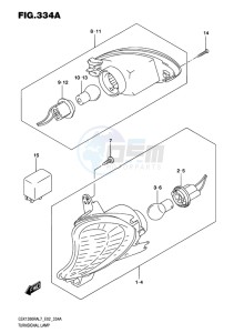 GSX-1300R ABS HAYABUSA EU drawing TURNSIGNAL LAMP