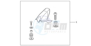 CBR1000RRA Europe Direct - (ED / HRC) drawing CARBON FIBER HUGGER