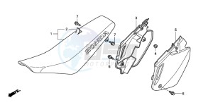 CR85R drawing SEAT