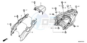 VFR1200XC drawing REAR COWL/CARRIER