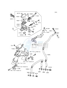 ER-6N ER650ECF XX (EU ME A(FRICA) drawing Front Master Cylinder