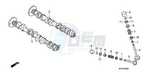 CB600F9 U / ABS ST drawing CAMSHAFT/VALVE