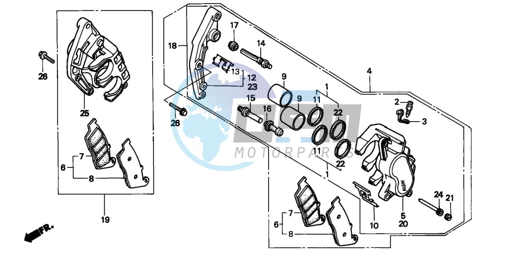 FRONT BRAKE CALIPER