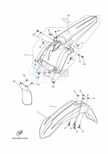 YZ125 (B4X2) drawing FENDER