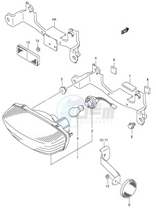 LT-F250 (E3-E28) drawing REAR COMBINATION (MODEL K2 K3)