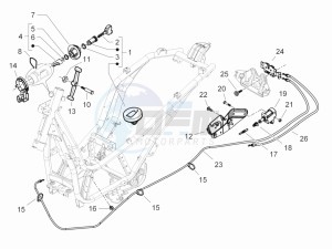 Beverly 350 4t 4v ie e3 Sport Touring drawing Locks