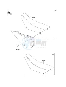 KLX 110 A (KLX110 MONSTER ENERGY) (A6F-A9FA) A8F drawing SEAT