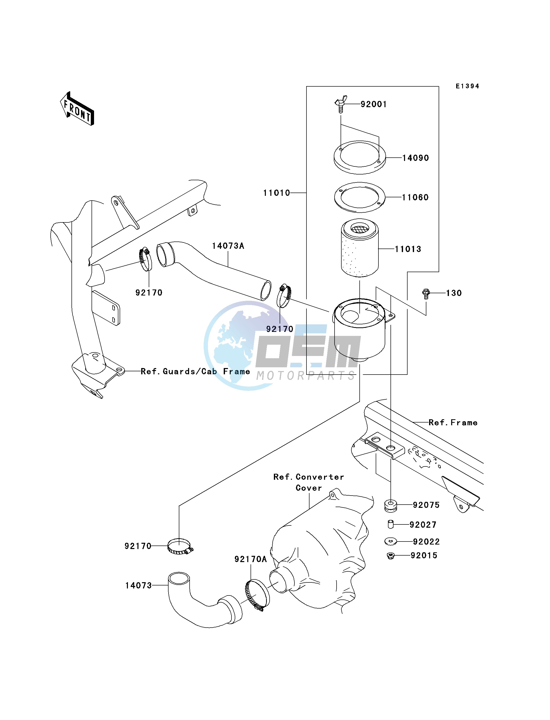 AIR CLEANER-BELT CONVERTER