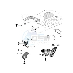 SAT 500 SC drawing INJECTIE SYSTEM