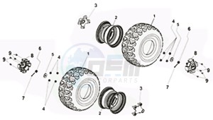 TRACKRUNNER 200 drawing REAR WHEEL