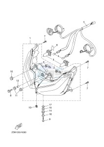 YP125RA (ABS) X-MAX 250 ABS (2DL3) drawing HEADLIGHT