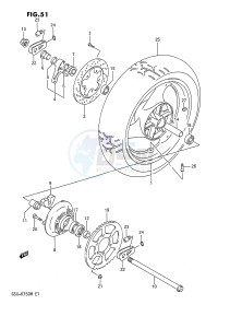 GSX-R750 (E1) drawing REAR WHEEL