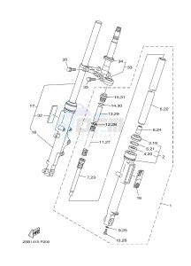 YS125-5C YS125 (BT41) drawing FRONT FORK