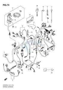 GSF650 (E21) Bandit drawing WIRING HARNESS (GSF650SUAL1 E21)