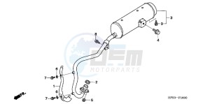 TRX90XE TRX90 Europe Direct - (ED) drawing EXHAUST MUFFLER