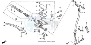 ANF125 drawing FR. BRAKE MASTER CYLINDER