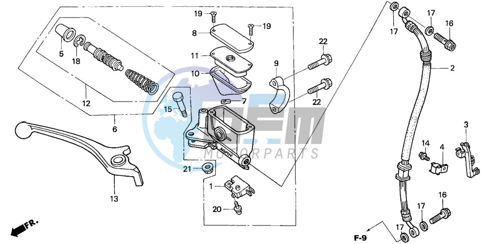 FR. BRAKE MASTER CYLINDER