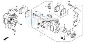 TRX420TE FOURTRAX ES drawing FRONT BRAKE CALIPER